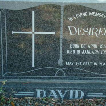 DAVID Desiree 1951-1992