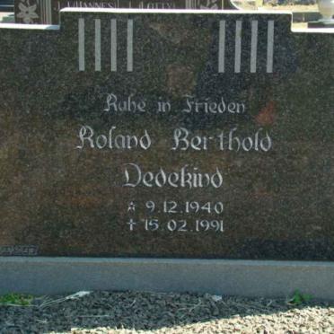 DEDEKIND Roland Berthold 1940-1991