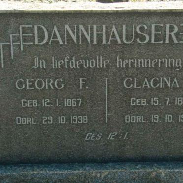 DANNHAUSER Georg F. 1867-1938 &amp; Clacina F. 1874-1937
