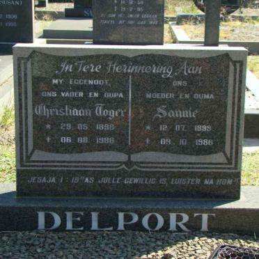 DELPORT Christiaan Jager 1898-1986 &amp; Sannie 1899-1986
