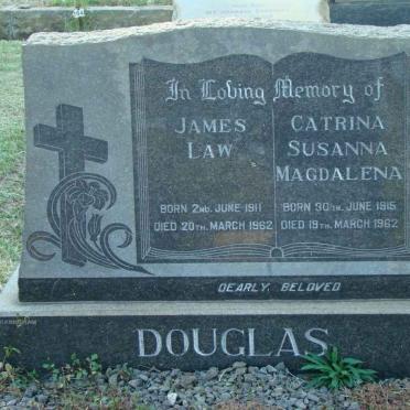 DOUGLAS James Law 1911-1962 &amp; Catrina Susanna Magdalena 1915-1962