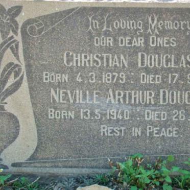 DOUGLAS Christian 1879-1917 :: DOUGLAS Neville Arthur 1940-1940
