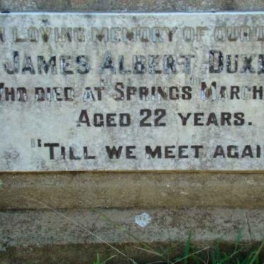 DUXBURY James Albert  -1931