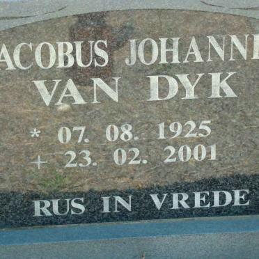 DYK Jacobus Johannes, van 1925-2001