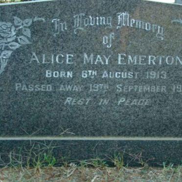 EMERTON Alice May 1913-1978