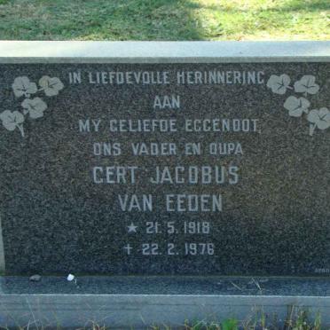 EEDEN Gert Jacobus, van 1918-1976