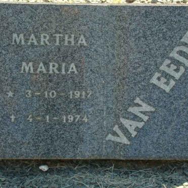 EEDEN Martha Maria, van 1917-1974