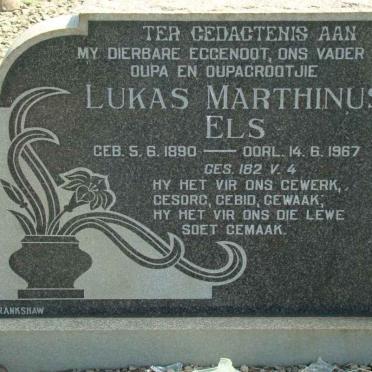 ELS Lukas Marthinus 1890-1967