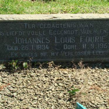 FOURIE Johannes Louis 1834-1957