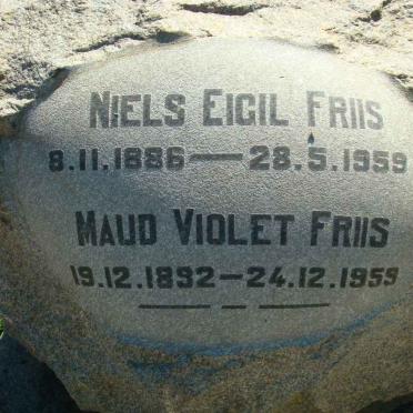 FRIIS Niels Eigil 1886-1959 &amp; Maud Violet 1892-1959