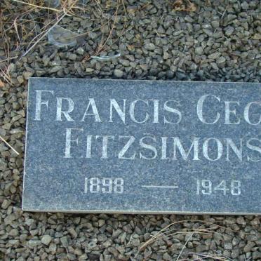 FITZSIMONS Francis Cecil 1898-1948