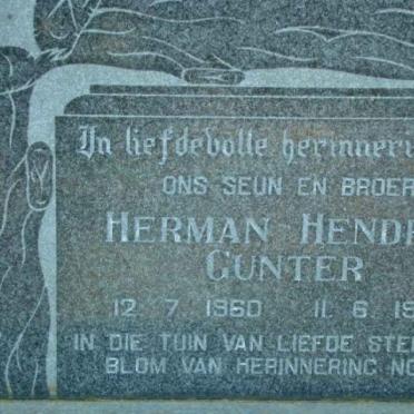 GUNTER Herman Hendrik 1960-1977