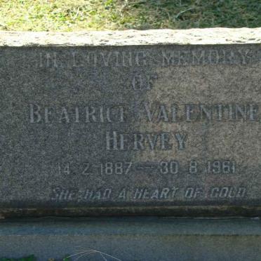 HERVEY Beatrice Valentine 1887-1961