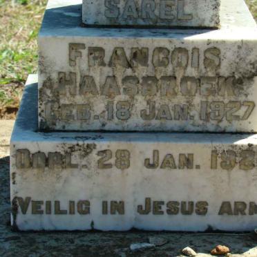 HAASBROEK Sarel Francois 1927-1927