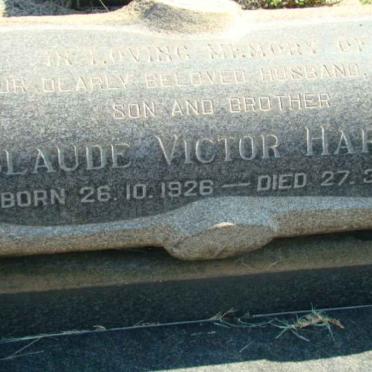 HARVEY Claude Victor 1926-1964