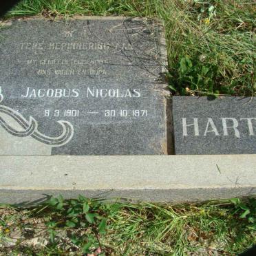 HARTMAN Jacobus Nicolas 1901-1971