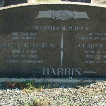 HARRIS Lionel Eugene 1905-1969 &amp; Gladys May 1910-1964