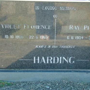 HARDING Ray Pittam 1904-1979 &amp; Violet Florence 1905-1969