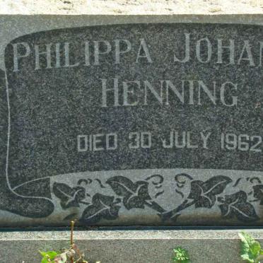 HENNING Philippa Johanna -1962