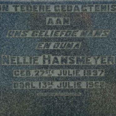 HANSMEYER Nellie 1897-1968