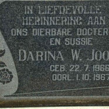 JOOSTE Darina W. 1966-1967