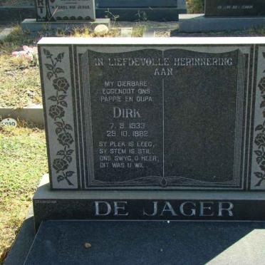 JAGER Dirk, de 1933-1982