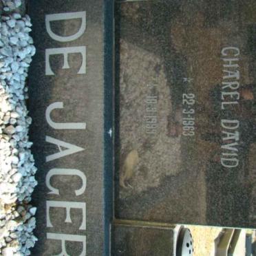 JAGER Charel David, de 1963-1999