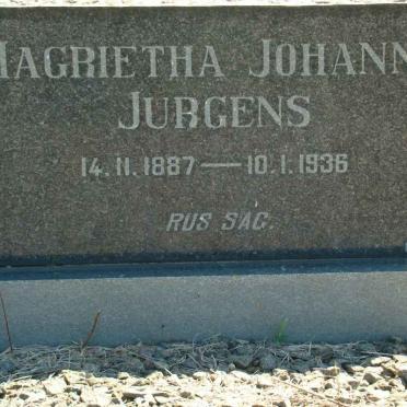 JURGENS Magrietha Johanna 1887-1936