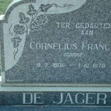 JAGER Cornelius Francois, de 1906-1979