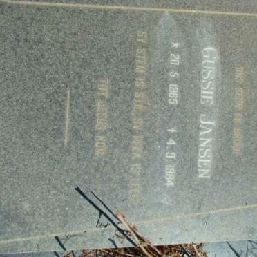 JANSEN Gussie 1965-1984
