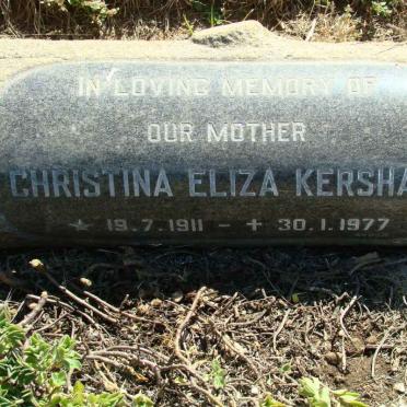 KERSHAW Christina Eliza 1911-1977