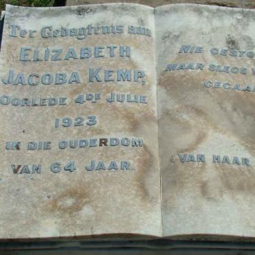 KEMP Elizabeth Jacoba -1923