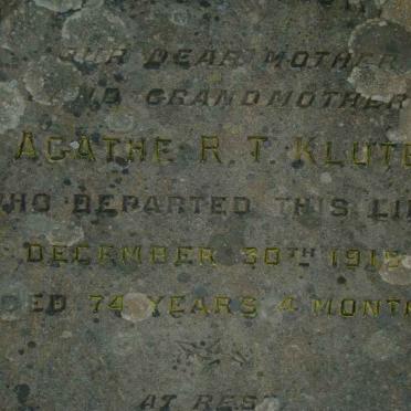 KLUTE Agathe R.T. -1915