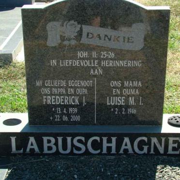 LABUSCHAGNE Frederick J. 1939-2000 &amp; Luise M.I. 1946-