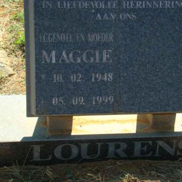 LOURENS Maggie 1948-1999