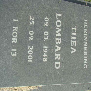 LOMBARD Thea 1948-2001