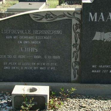 MAASKE Chris 1926-1968