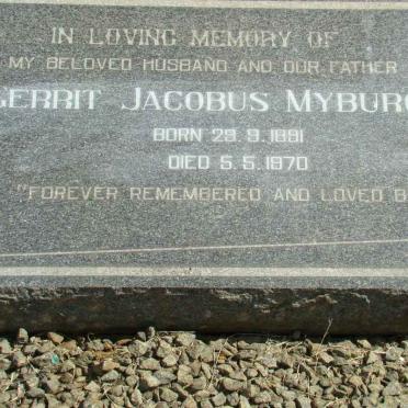 MYBURGH Gerrit Jacobus 1891-1970