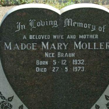 MOLLER Madge Mary nee BRAUN 1932-1973