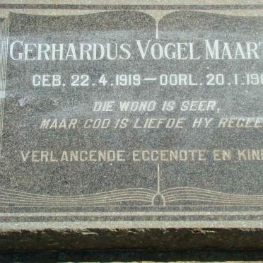 MAARTENS Gerhardus Vogel 1919-1963