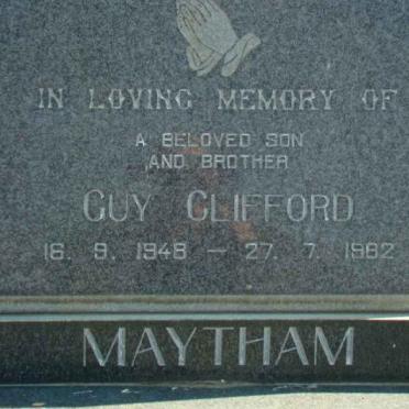 MAYTHAM Guy Clifford 1948-1982