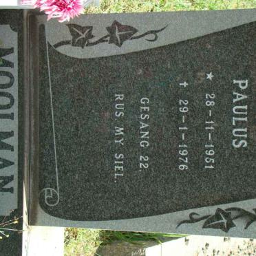 MOOLMAN Johannes Paulus 1951-1976