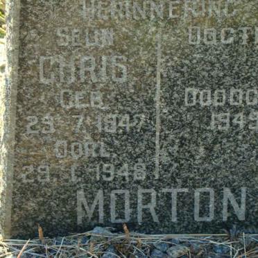 MORTON Chris 1947-1948 :: MORTON Stillborn Daughter 1949-1949