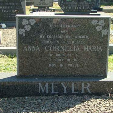 MEYER Anna Cornelia Maria 1903-1987