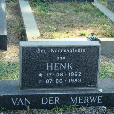 MERWE Henk, van der 1962-1983