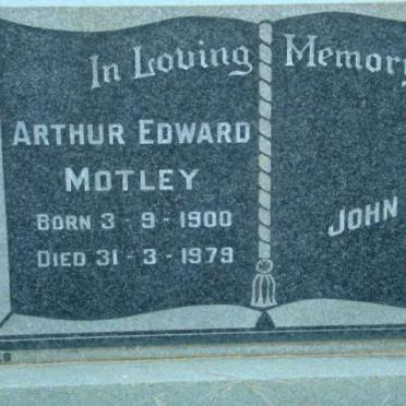 MOTLEY Arthur Edward 1900-1979