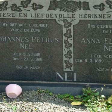 NEL Johannes Petrus 1886-1966 &amp; Anna Elizabeth KOEKEMOER 1889-1976