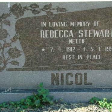 NICOL Rebecca Stewart 1912-1997