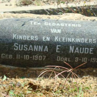 NAUDE Susanna E. 1907-1994