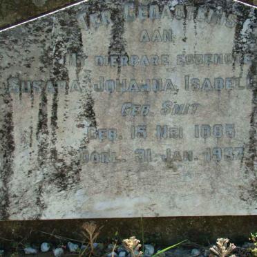 NEL Susara Johanna Isabella nee SMIT 1885-1937